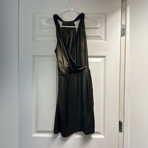 Gold and black dress